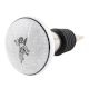 Black Flying Man Ceramic Flat Wine Bottle Stopper